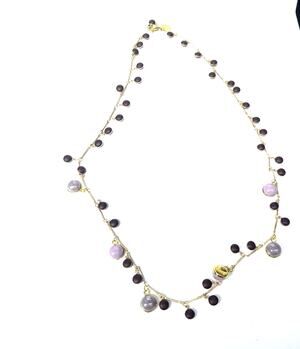 AUTHENTIC Murrina Murano Venezia Pink Cranberry Glass Bead Necklace Aventurine